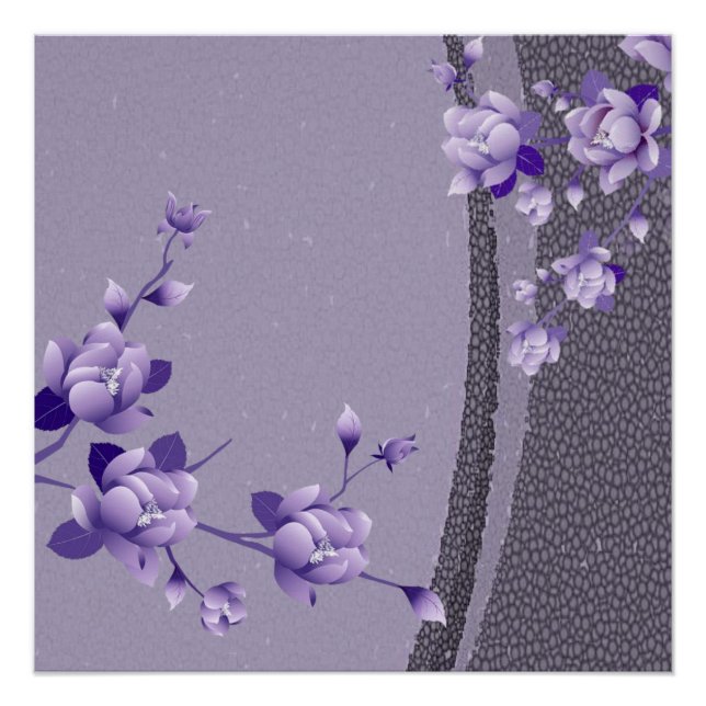 Affiche Fleurie Violette (Devant)