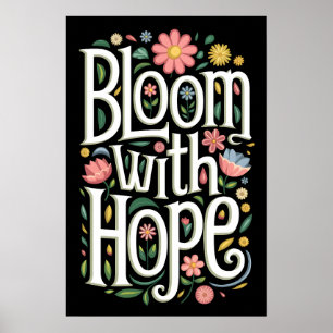 Affiche Fleurir avec espoir