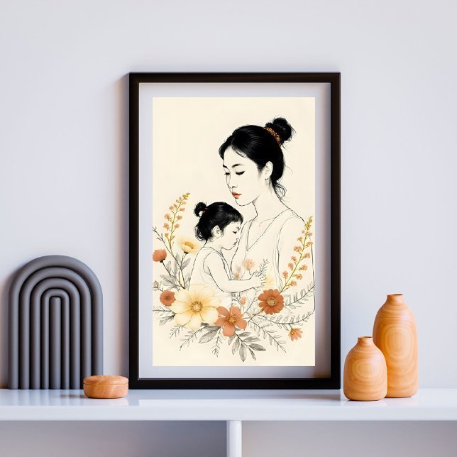 Affiche Fleurissant sous ses soins (Créateur téléchargé)