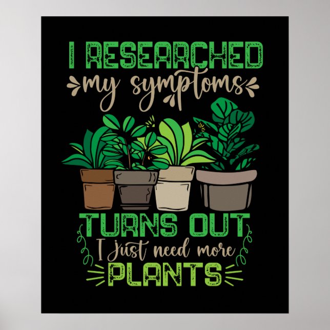 Affiche Fleuriste Femmes Drôle Plante Amant Mère Jardinage (Devant)