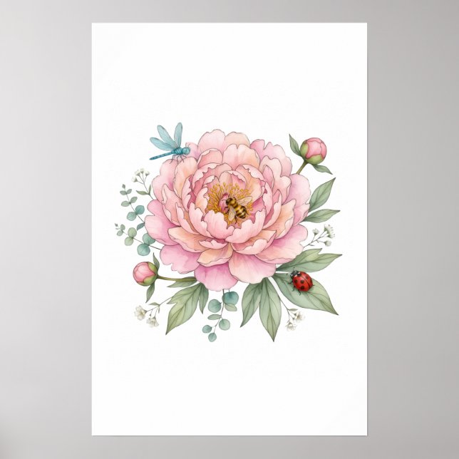 Affiche fleurs  (Devant)