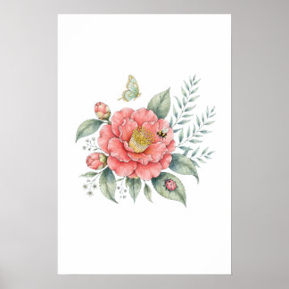 Affiche fleurs