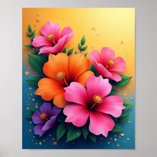 Affiche Fleurs (Devant)
