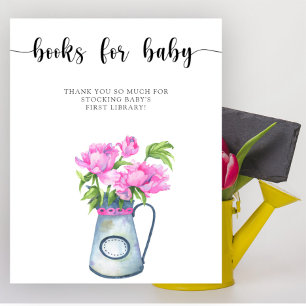 Affiche Fleurs aquarelle - livres pour bébé