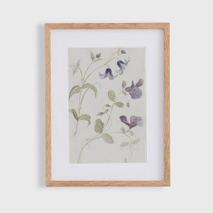 Affiche Fleurs aquarelles vintage