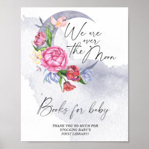 Affiche Fleurs au-dessus de la lune Livres pour bébé
