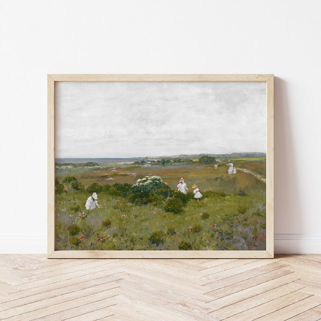 Affiche Fleurs balnéaires | William Merritt Chase (Créateur téléchargé)