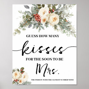 Affiche Fleurs blanches d'hiver Combien de baisers pour Mm