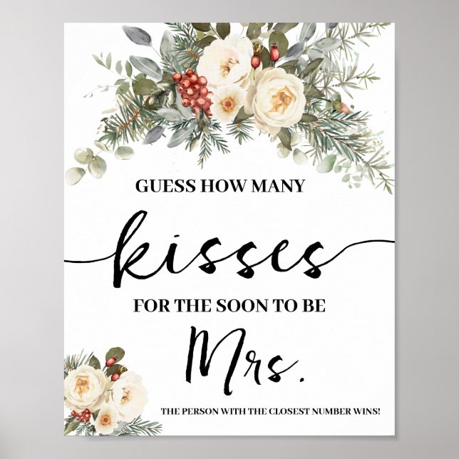 Affiche Fleurs blanches d'hiver Combien de baisers pour Mm (Devant)