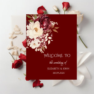 Affiche Fleurs blanches élégantes de Bourgogne