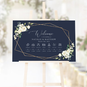 Affiche Fleurs blanches, fleurs crème, Chronologie de mari
