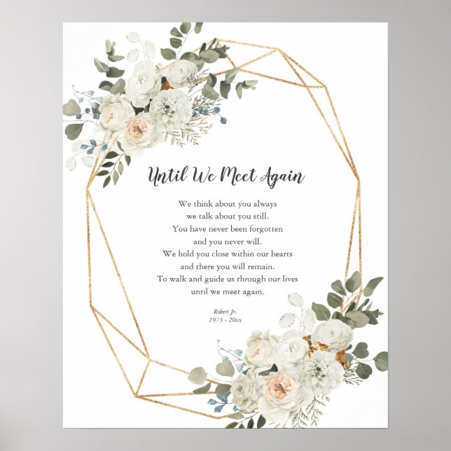 Affiche Fleurs blanches jusqu'à ce que nous nous rencontri (Devant)