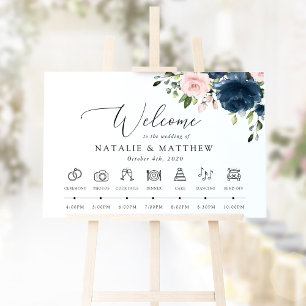 Affiche Fleurs Bleu Marine, Fleurs Roses, Chronologie de M