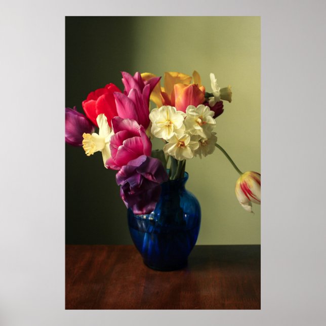 Affiche Fleurs | Bouquet de fleurs de printemps (Devant)