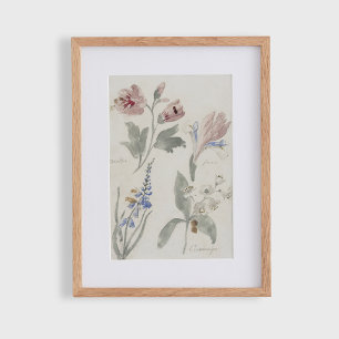 Affiche Fleurs c, nurserie vintage 