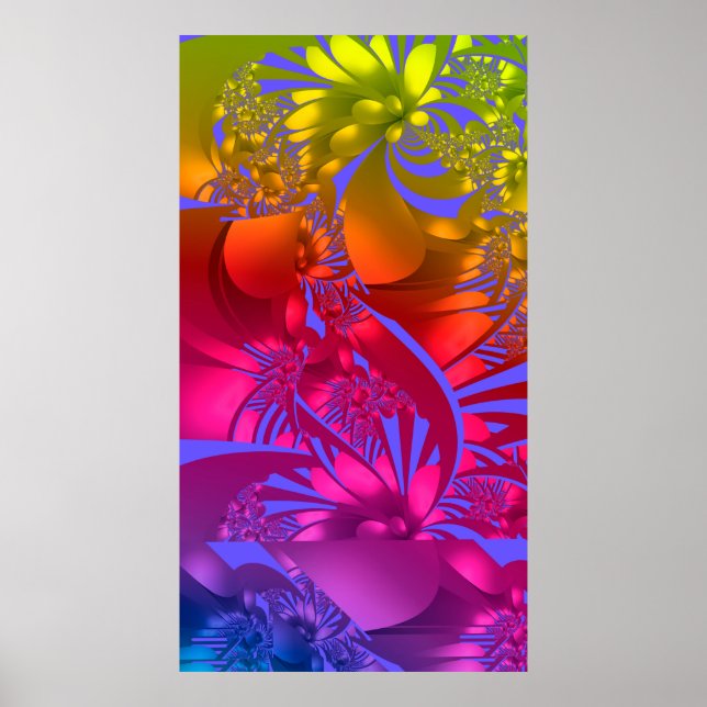 Affiche Fleurs Chakra (Devant)