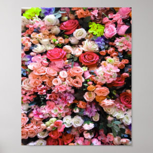Affiche Fleurs colorées en Bouquet floral fleuri