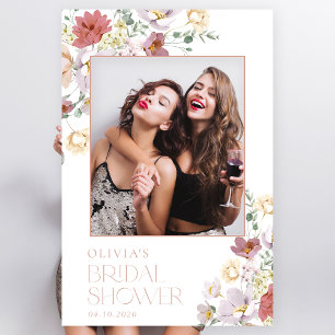 Affiche Fleurs Colorées, Fleurs Sauvages, Bohème, Baby Sho