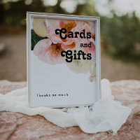 Fleurs Colorées Vibrantes | Panneau pour Cartes et