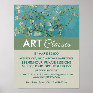 Affiche Fleurs D'Amandes De Vincent Van Gogh, Cours D'Art