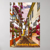 Fleurs dans la rue. Cordoue, Andalousie, Espagne.