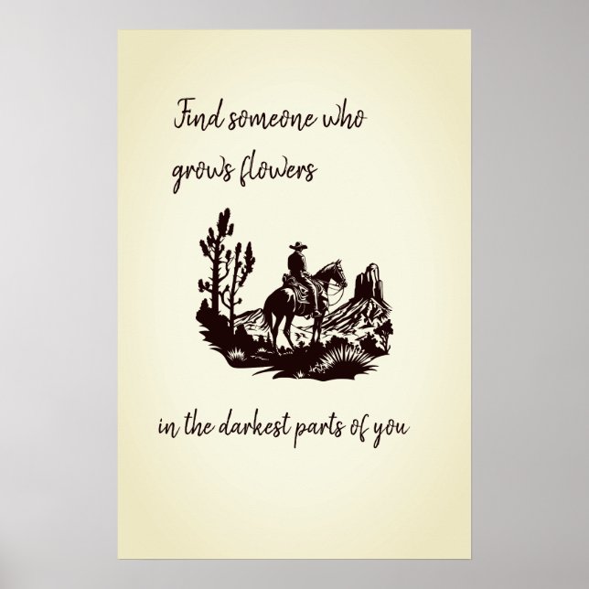 Affiche Fleurs dans les parties les plus sombres de vous P (Devant)