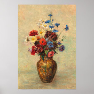 Affiche Fleurs dans un vase, c.1910