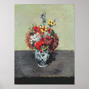 Affiche Fleurs dans un vase de Delft, c.1873-75