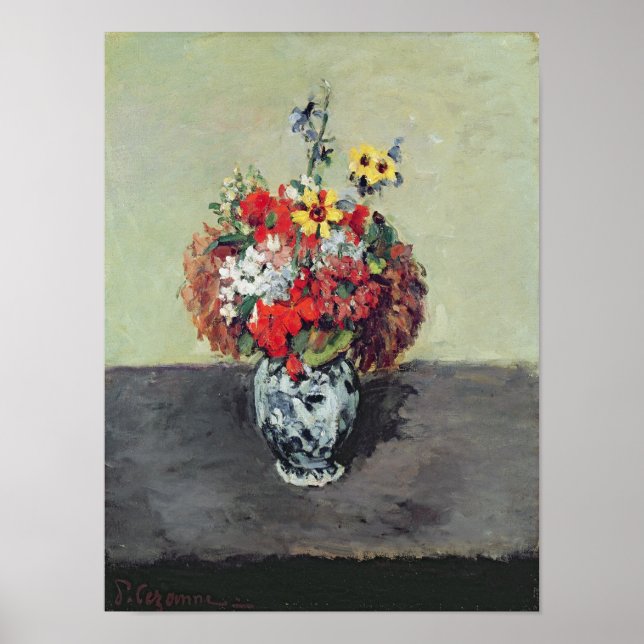 Affiche Fleurs dans un vase Delft, c.1873-75 (Devant)