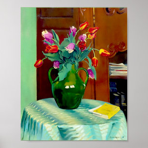 Affiche Fleurs dans Vase 1912 par Felix Vallotton