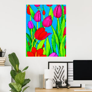 Affiche Fleurs d'art mural
