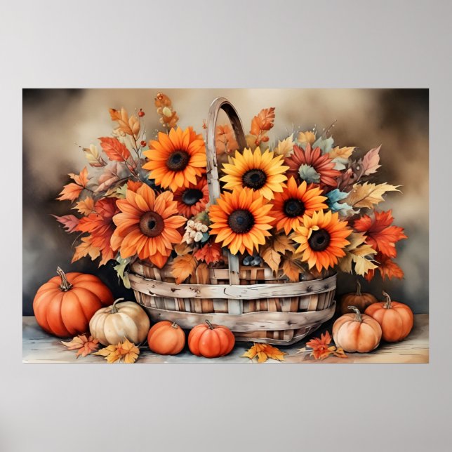Affiche Fleurs d'automne (Devant)