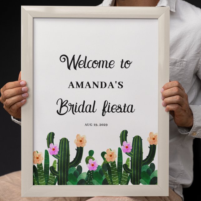 Affiche Fleurs de cactus  Bridal Fiesta  (Créateur téléchargé)