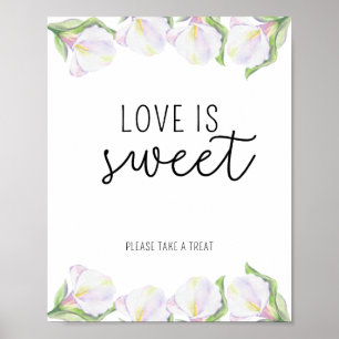Affiche Fleurs de Calla - L'amour est doux prendre une aff