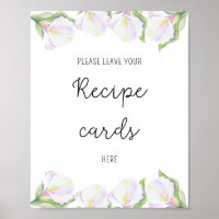 Fleurs de Calla - Votre carte de recettes ici post