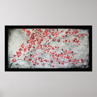 Affiche Fleurs de cerisiers 1