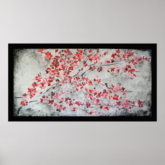 Affiche Fleurs de cerisiers 1 (Devant)