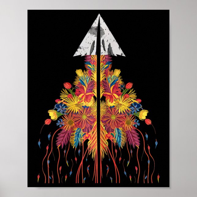 Affiche Fleurs de chasse à la pointe Arrowhead Pièce colle (Devant)