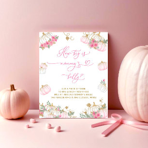 Affiche Fleurs de citrouille rose Quelle est la taille du