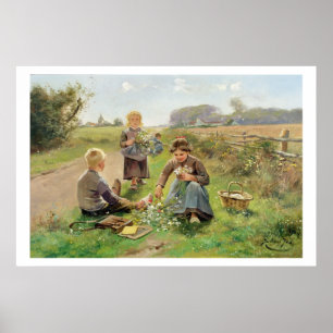 Affiche Fleurs de collecte (huile sur toile)