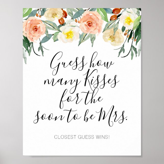 Affiche Fleurs de corail Devinez combien de baisers Enterr (Devant)
