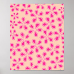 Affiche Fleurs De Faisy 05 Orange Et Rose