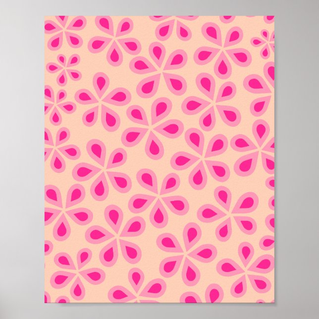 Affiche Fleurs De Faisy 05 Orange Et Rose (Devant)