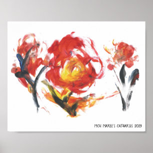 Affiche Fleurs de feu