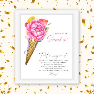 Affiche Fleurs de glace - jeu de printemps : mettre la bag