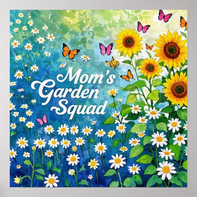 Affiche Fleurs de la brigade des jardins de la mère (Devant)