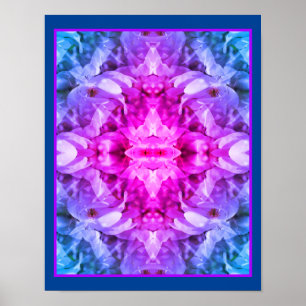 Affiche Fleurs de magnolia teintées d'art naturel