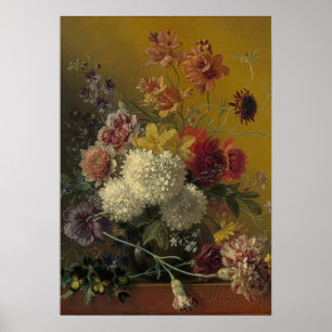 Affiche Fleurs de maître hollandais antique Georgius van O
