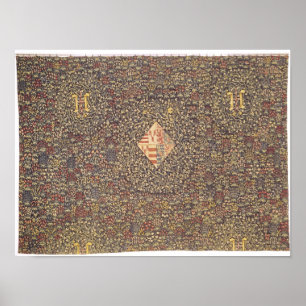 Affiche Fleurs de Mille avec le manteau des bras de