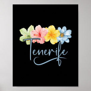 Affiche Fleurs de Minorque Espagne Learic Îles Floral Vaca